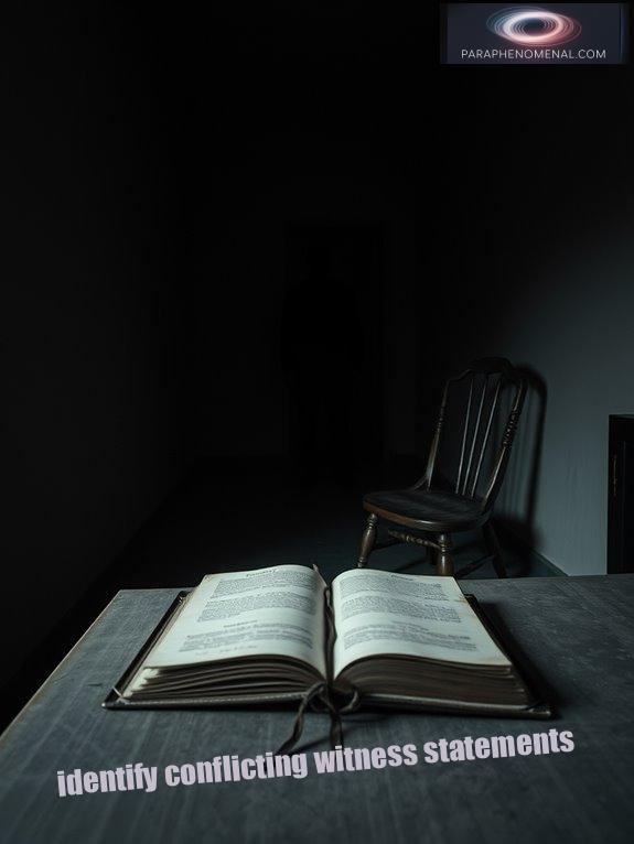 identify conflicting witness statements