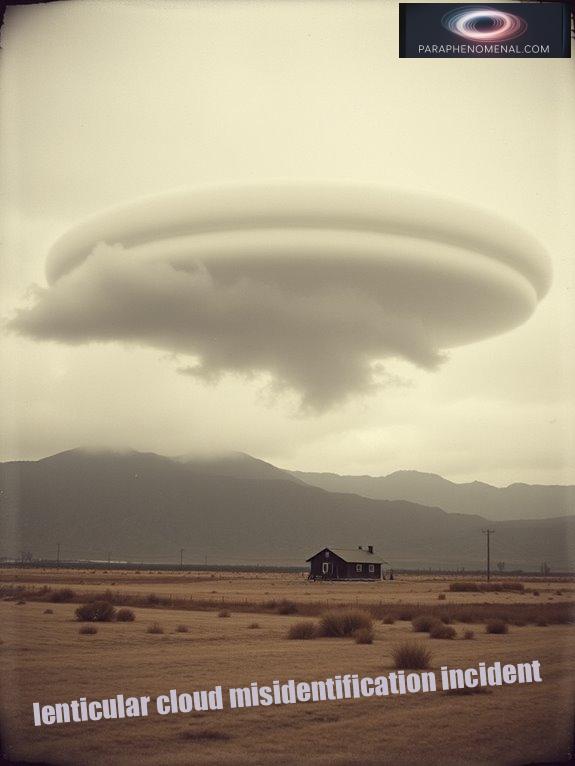 lenticular cloud misidentification incident