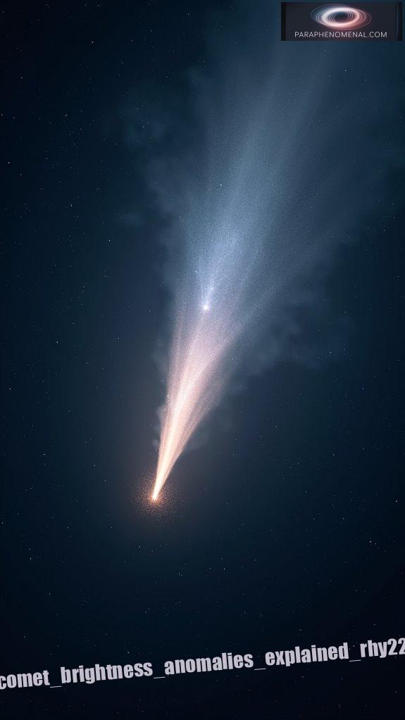 comet brightness anomalies explained