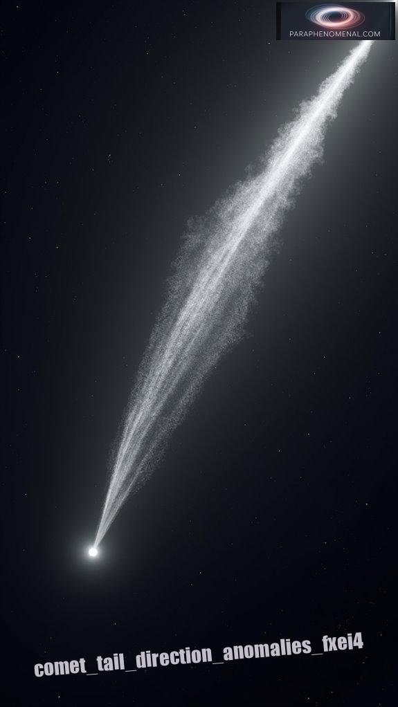comet tail direction anomalies