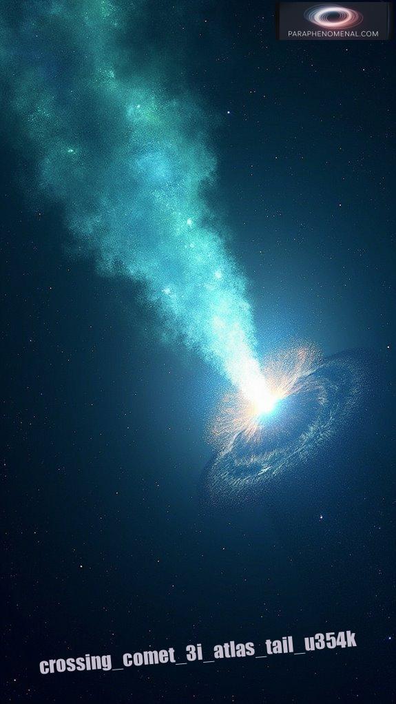 crossing comet 3i atlas tail