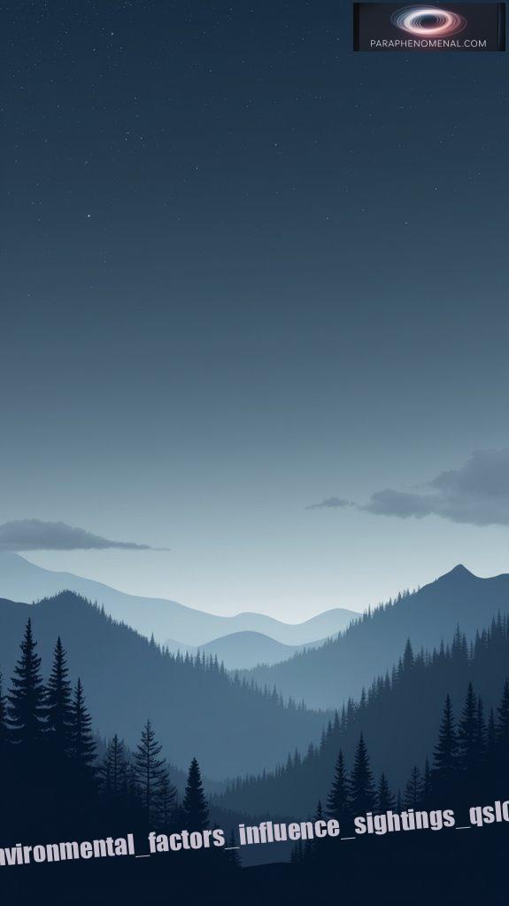 environmental factors influence sightings