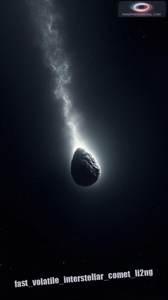 fast volatile interstellar comet