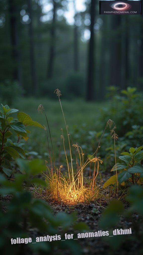 foliage analysis for anomalies