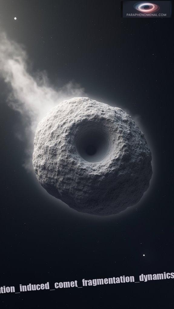 sublimation induced comet fragmentation dynamics