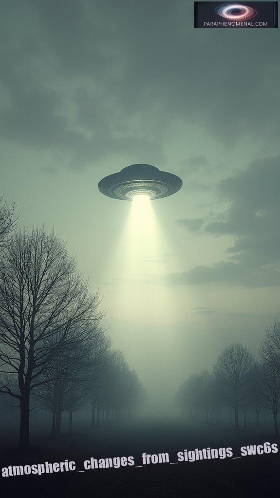 atmospheric changes from sightings