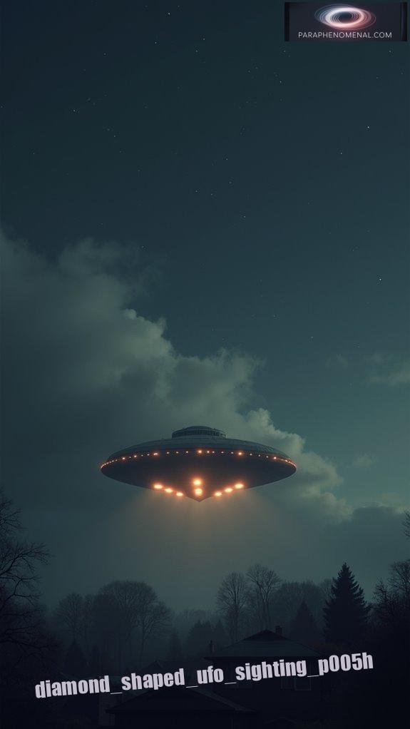 diamond shaped ufo sighting