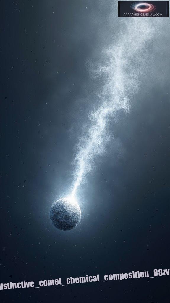 distinctive comet chemical composition