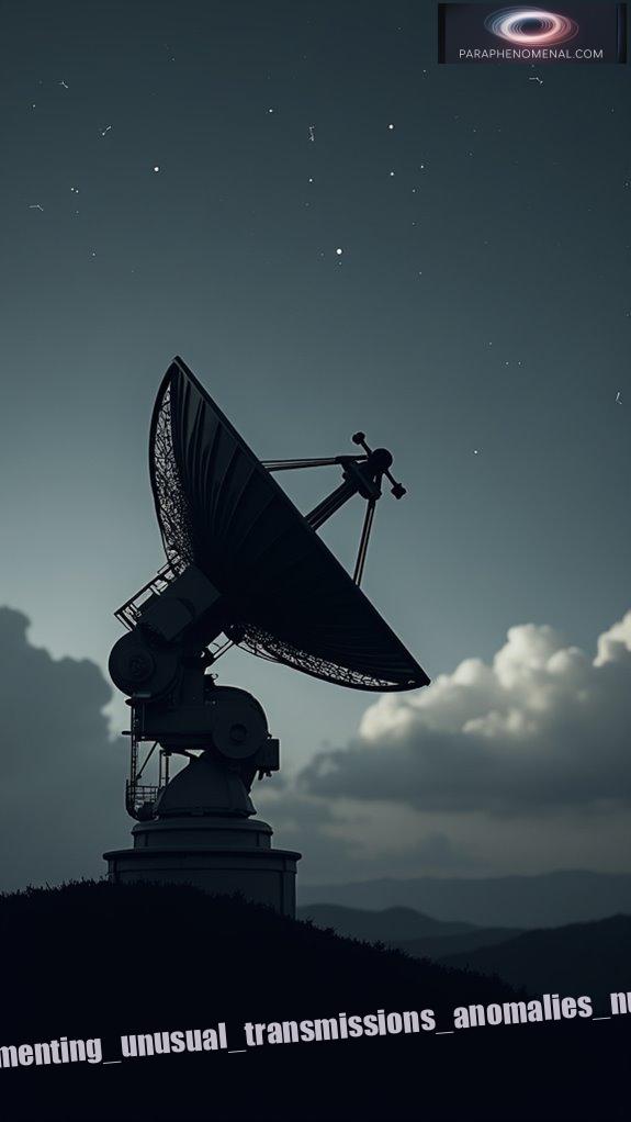 documenting unusual transmissions anomalies