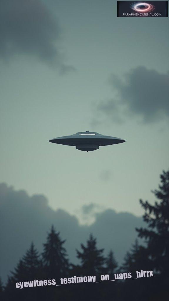 eyewitness testimony on uaps