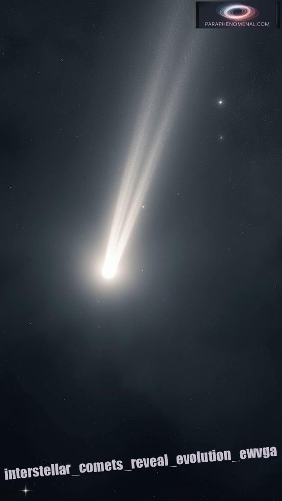 interstellar comets reveal evolution