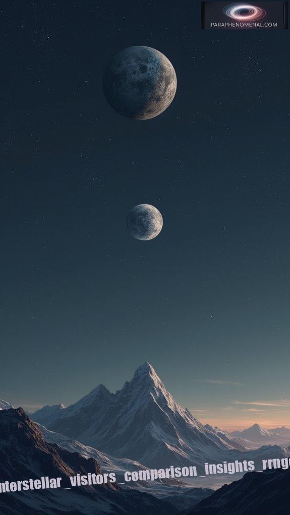 interstellar visitors comparison insights